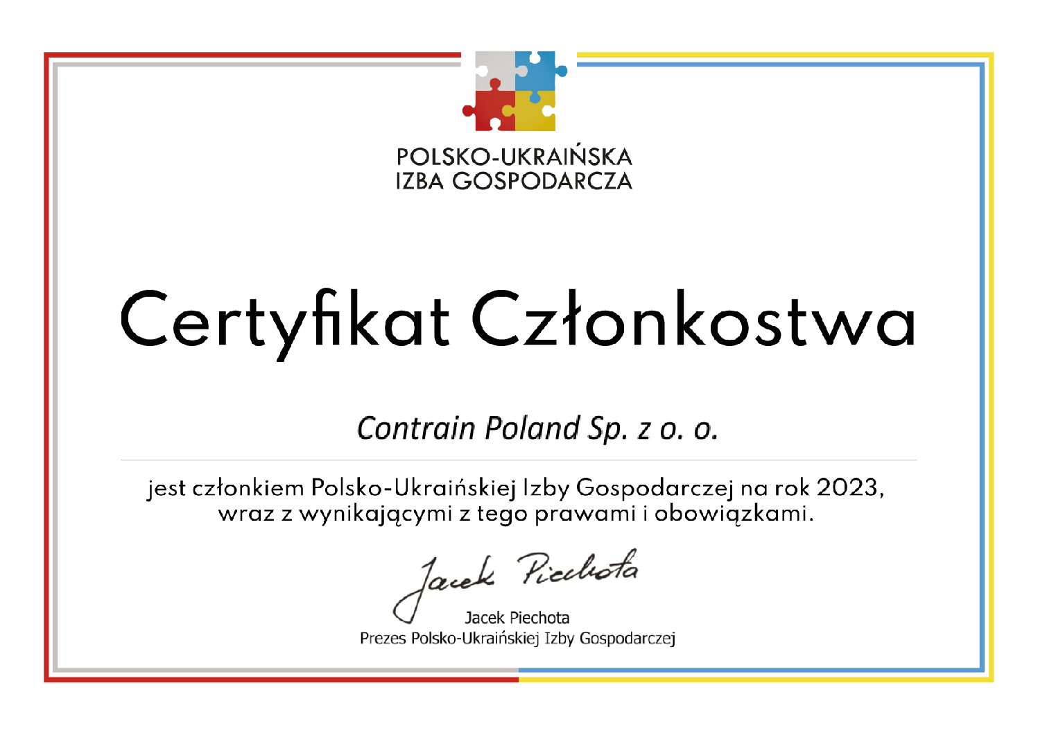 Współpraca z Polsko – Ukraińską Izbą Gospodarczą 2023